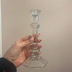 Gorgeous Glass Candlestick Holder Vintage